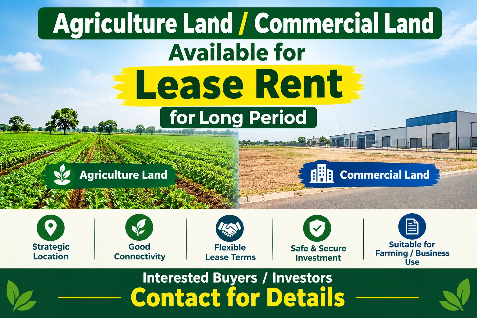 Agriculture Land for Rent in Khatela Sarai, Palwal