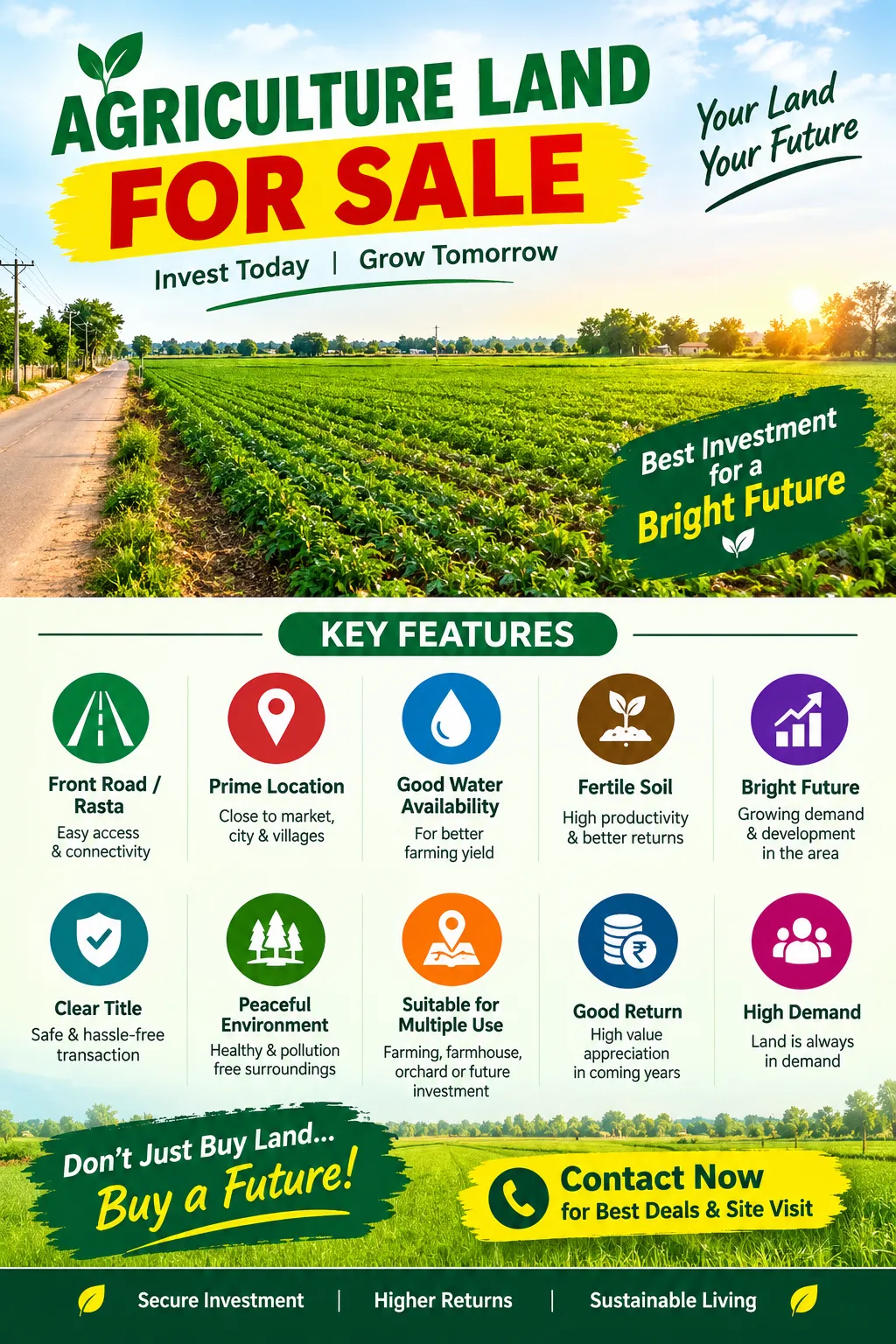 Agriculture Land for Sale in Near Canpack India Company, Hodal