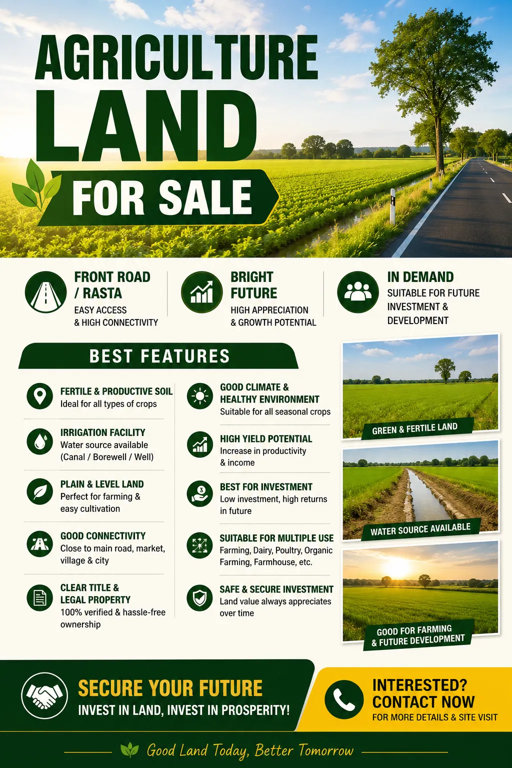 Agriculture Land for Sale in Vill-durgapur, Palwal