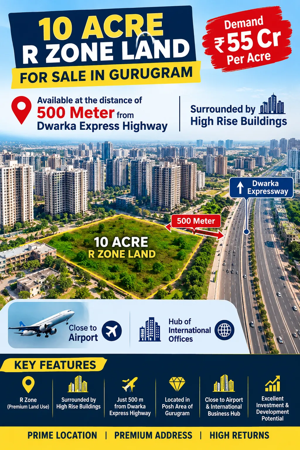 R - Zone Land for Sale in Sector-4, Gurugram